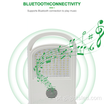 Lâmpada de inundação solar recarregável de 100 W Music Play